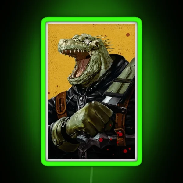 Caiman Dorohedoro RGB Neon Sign