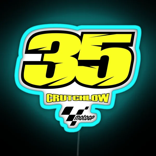 Cal Crutchlow RGB Neon Sign