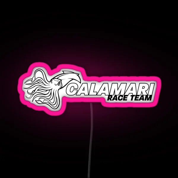 Calamari Race Team Logo RGB Neon Sign