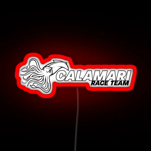 Calamari Race Team Logo RGB Neon Sign