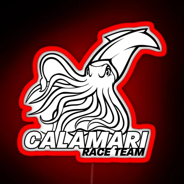 Calamari Race Team Logo Square RGB Neon Sign