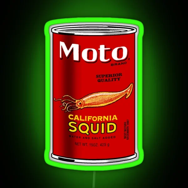 California Squid RGB Neon Sign