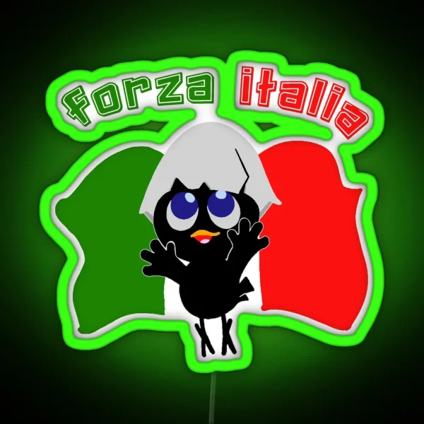 Calimero Forza Italia RGB Neon Sign