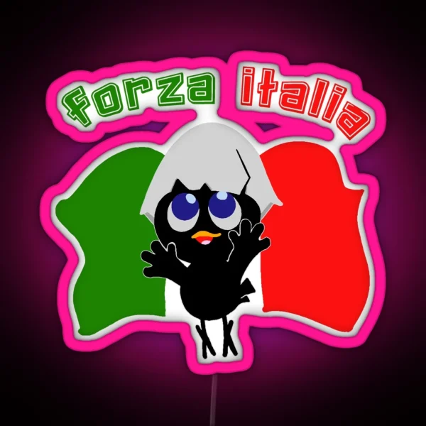 Calimero Forza Italia RGB Neon Sign