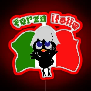 Calimero Forza Italia RGB Neon Sign