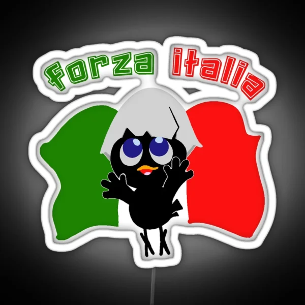 Calimero Forza Italia RGB Neon Sign