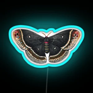 Calleta Silkmoth Eupackardia Calleta RGB Neon Sign