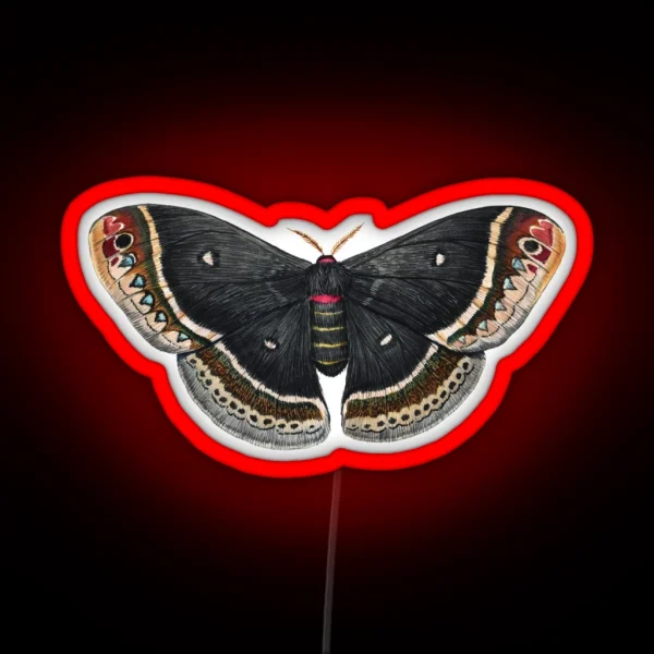 Calleta Silkmoth Eupackardia Calleta RGB Neon Sign