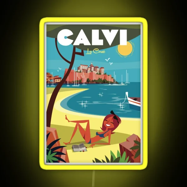 Calvi Poster RGB Neon Sign