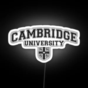 Cambridge University Varsity Design Black RGB Neon Sign