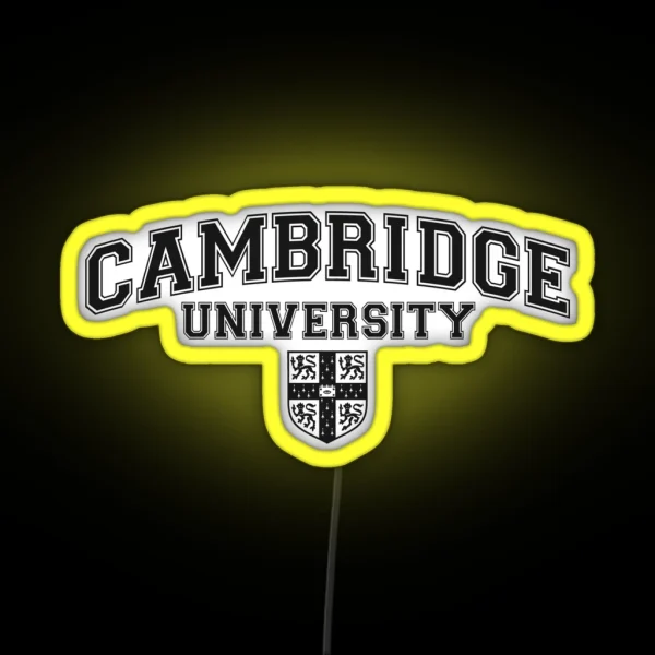 Cambridge University Varsity Design Black RGB Neon Sign