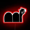 Camel Cat Blackcat RGB Neon Sign - Image 2