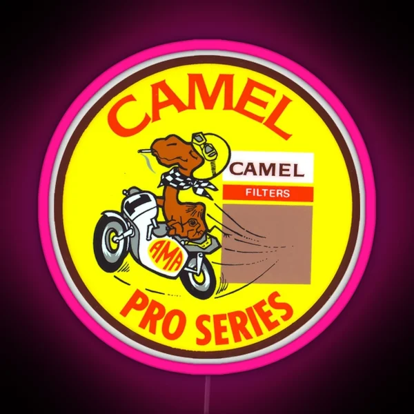 Camel Racing RGB Neon Sign