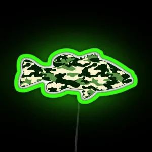 Camo Bass RGB Neon Sign