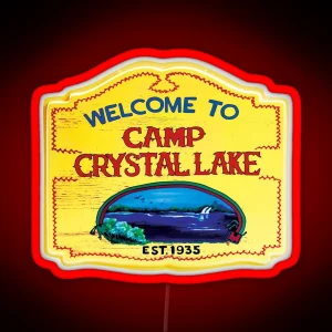 Camp Crystal Lake RGB Neon Sign