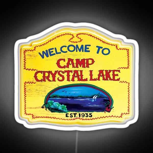 Camp Crystal Lake RGB Neon Sign