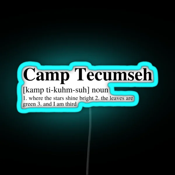 Camp Definition RGB Neon Sign