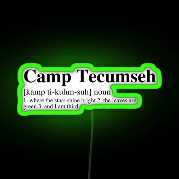 Camp Definition RGB Neon Sign