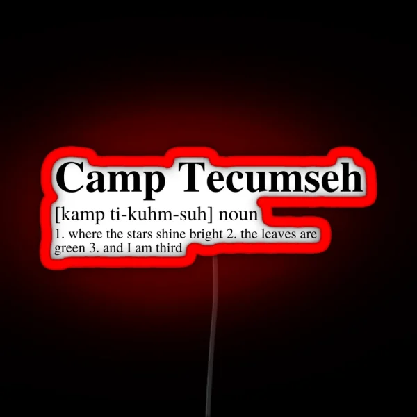 Camp Definition RGB Neon Sign