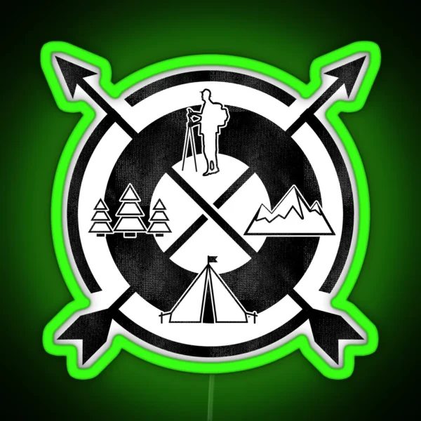 Camping Outdoor Activity Funny RGB Neon Sign