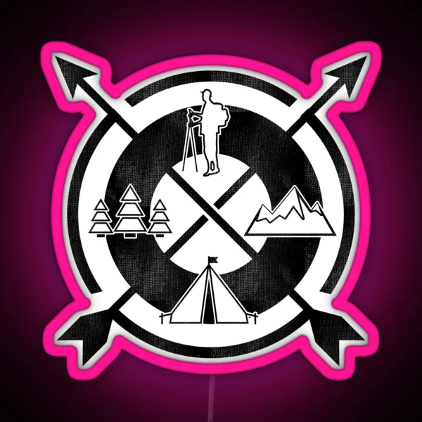 Camping Outdoor Activity Funny RGB Neon Sign
