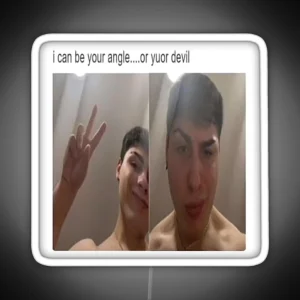 Can I Be Your Angle Or Your Devil Softwilly RGB Neon Sign