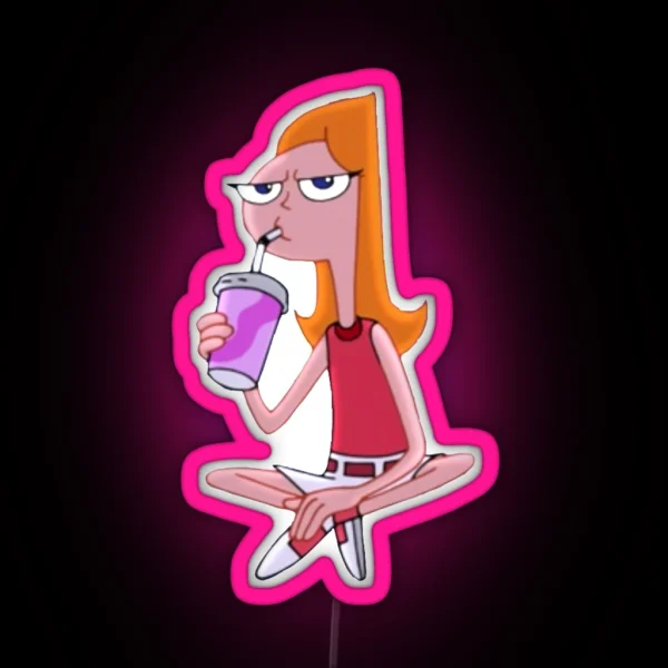 Candace S Abduction Smoothie RGB Neon Sign