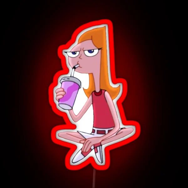 Candace S Abduction Smoothie RGB Neon Sign