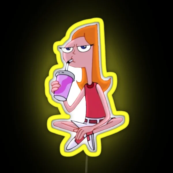 Candace S Abduction Smoothie RGB Neon Sign