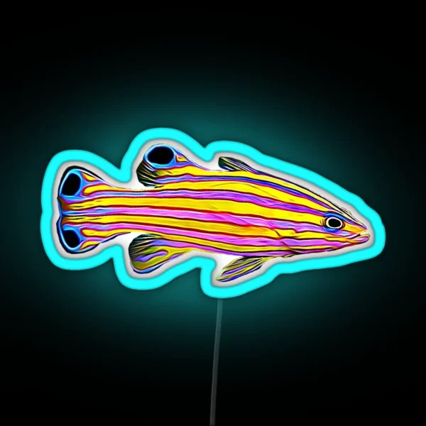 Candy Basslet Reef Fish RGB Neon Sign