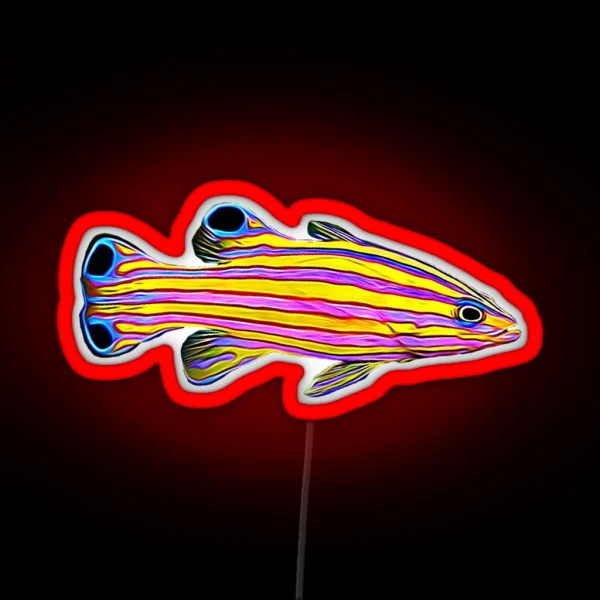 Candy Basslet Reef Fish RGB Neon Sign