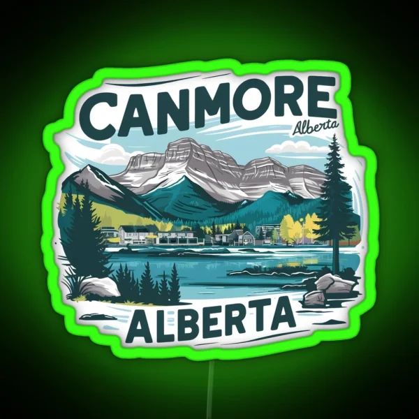 Canmore Alberta Canada RGB Neon Sign