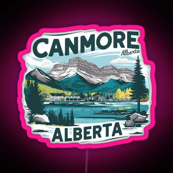 Canmore Alberta Canada RGB Neon Sign