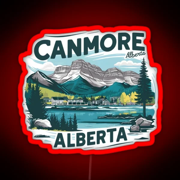Canmore Alberta Canada RGB Neon Sign