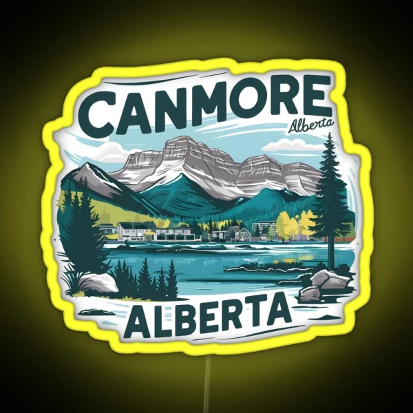 Canmore Alberta Canada RGB Neon Sign