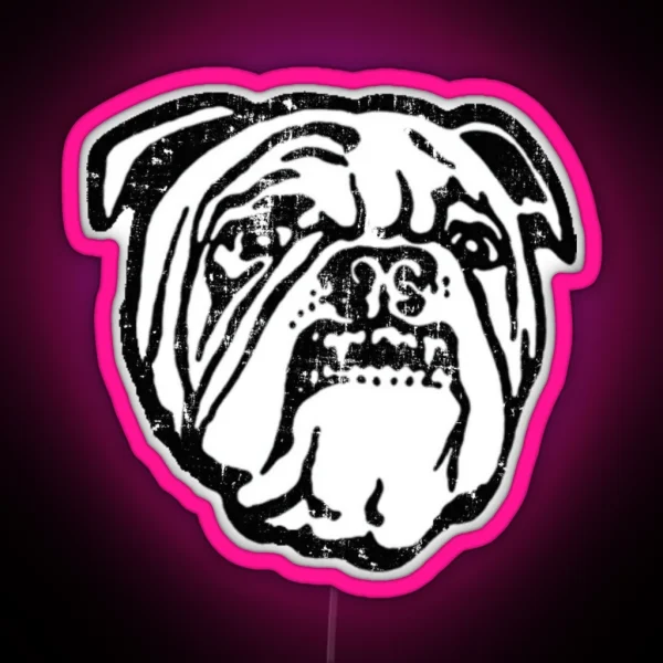 Canterbury Bulldogs WORN LOOK RGB Neon Sign