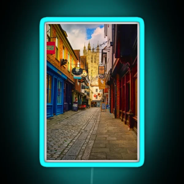 Canterbury Cathedral Portrait RGB Neon Sign
