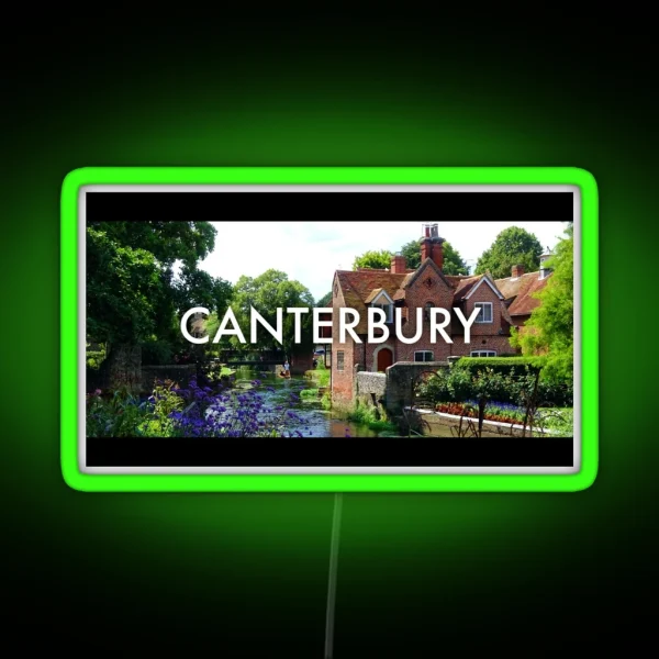 Canterbury Cinematic Style Photo RGB Neon Sign