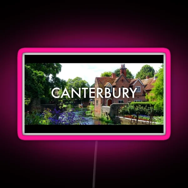Canterbury Cinematic Style Photo RGB Neon Sign