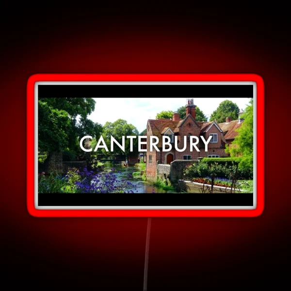 Canterbury Cinematic Style Photo RGB Neon Sign
