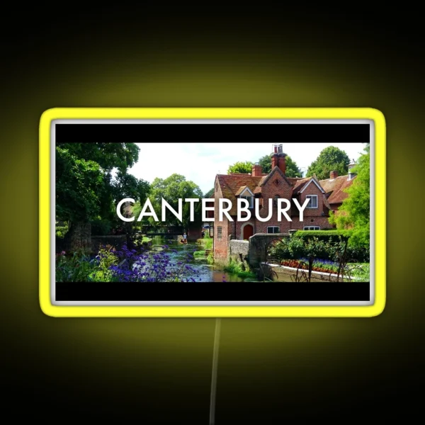 Canterbury Cinematic Style Photo RGB Neon Sign