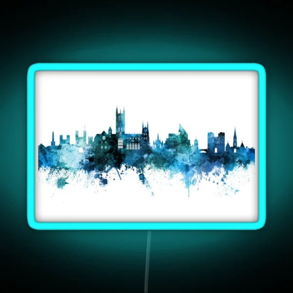 Canterbury England Skyline RGB Neon Sign