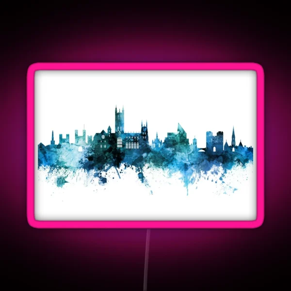 Canterbury England Skyline RGB Neon Sign