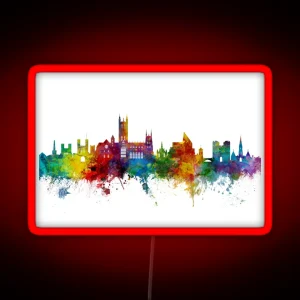 Canterbury England Skyline RGB Neon Sign