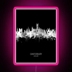 Canterbury England Skyline RGB Neon Sign