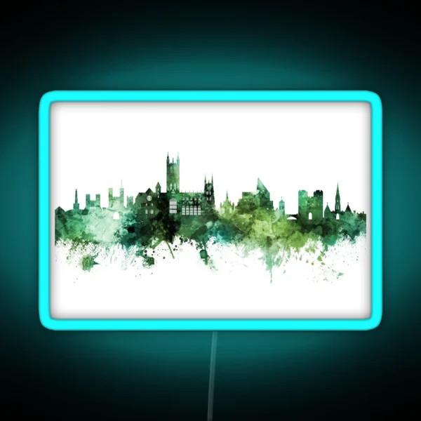 Canterbury England Skyline RGB Neon Sign