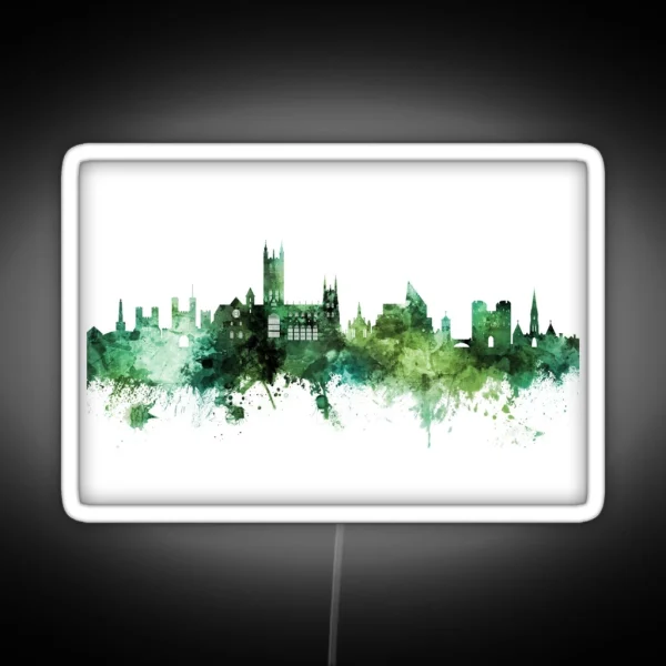 Canterbury England Skyline RGB Neon Sign