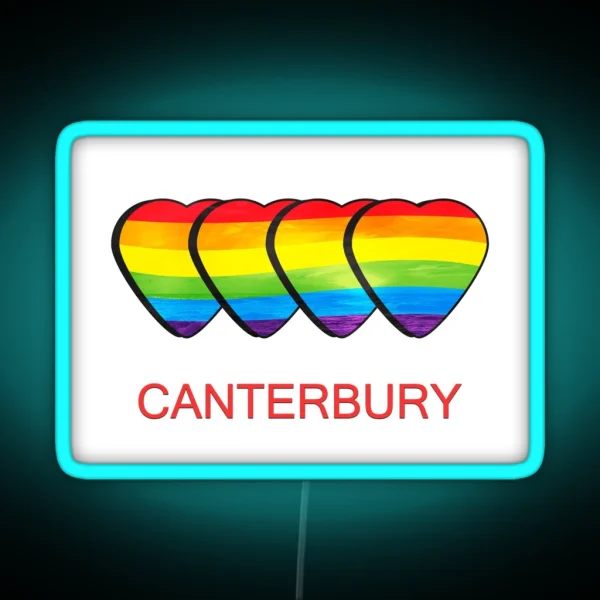 Canterbury Gay Pride RGB Neon Sign