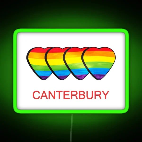 Canterbury Gay Pride RGB Neon Sign