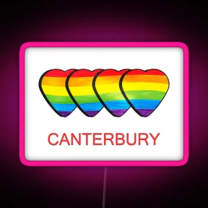 Canterbury Gay Pride RGB Neon Sign